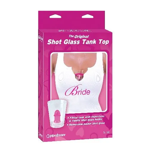 Bachelorette Party Favors The Original Bride Shot Glas Tank Top SM Sized Tank Top Pipedream Dildos